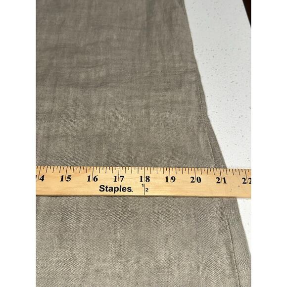 Laura Gotti LinenMaxi Dress Sleeveless Front Split Tan Large Made in ITALY - Picture 8 of 12